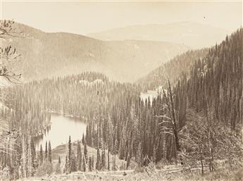 TIMOTHY O'SULLIVAN (1840-1882) "Lost" Lakes, Near Meigs Peak, Col. Lakes 9,500 feet above sea-level * Cooley's Park, Sierra Blanca Ra